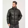 Кожаная куртка мужская зимняя теплая черная ЛЮКС качества